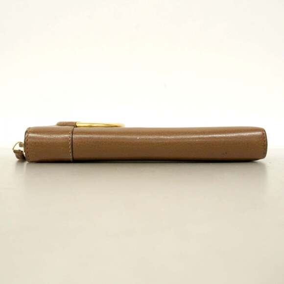 Gucci Interlocking G Long Wallet 309972 Leather Brown Men's Women's - Picture 3 of 12